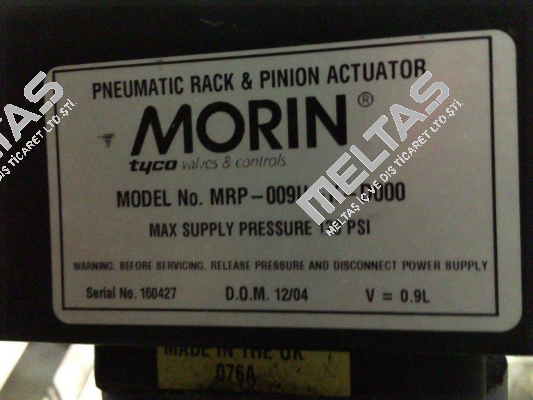 MRP-009U-K-D000  obsolete/replaced with  89U-009-01-XX-N14-N-2   Morin Actuator