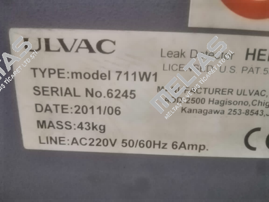 Model 711W1 ULVAC