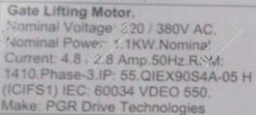 Q1E X 90S4A-05 H PGR Drive Technologies