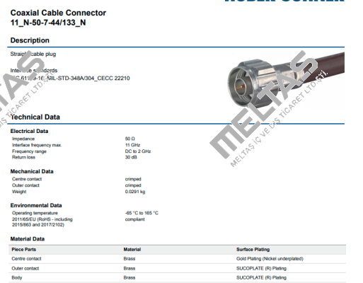 SUH00555 Huber Suhner