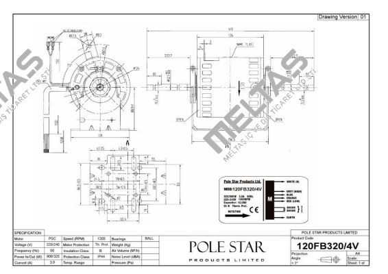 120FB320/4V  Pole Star