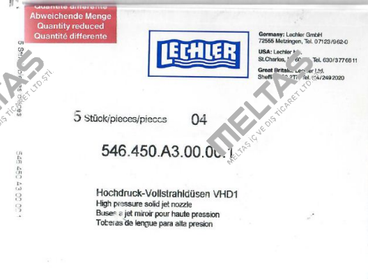 546.450.A3.00.00.1 Lechler