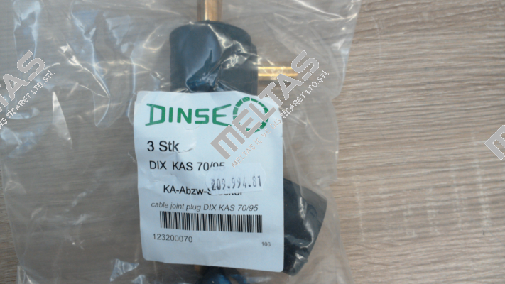 P/N: 123200070 Type: DIX KAS 70/95 Dinse