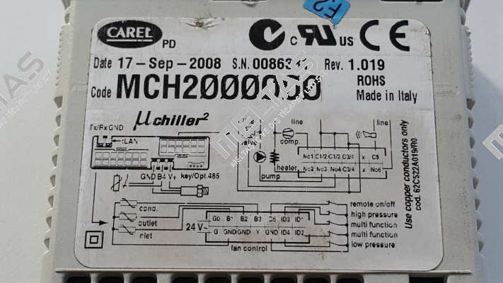 MCH2000000 obsolete Carel