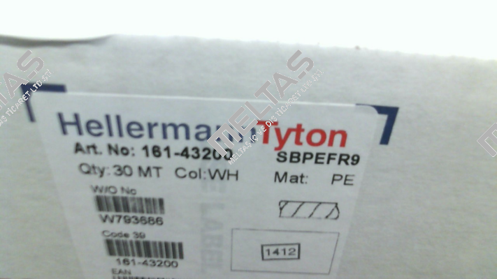 p/n: 161-43200; Type: SBPEFR9 Hellermann Tyton