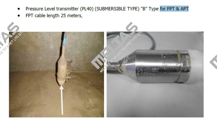 PL40 / (SUBMERSIBLE TYPE)) "B" Type for FPT  HANLA LEVEL