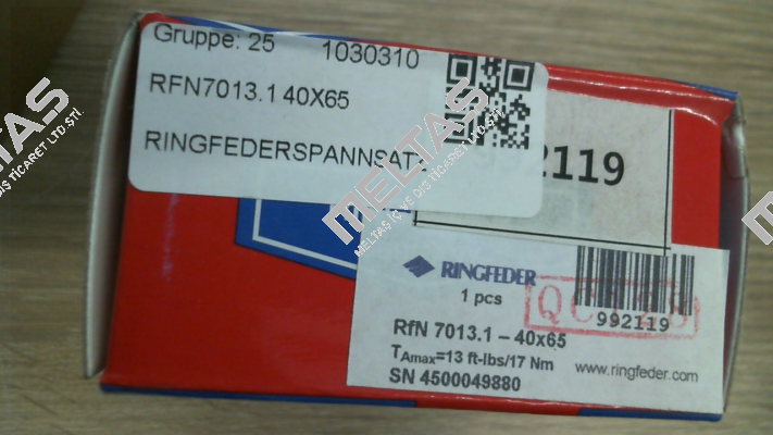 RFN7013.1 40X65 Ringfeder