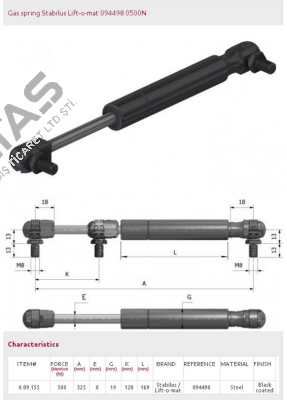 094498/500N Stabilus