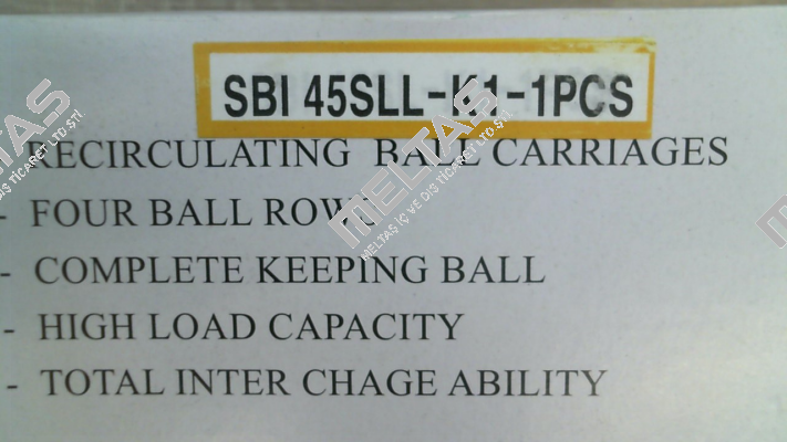 SBI45SLL K1 SBC Linear Rail System