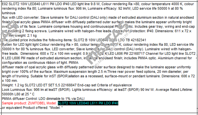 SLOTLIGHT INFINITY luminaire  Zumtobel