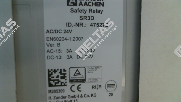 475272 / SR3D AC/DC 24V ZANDER AACHEN