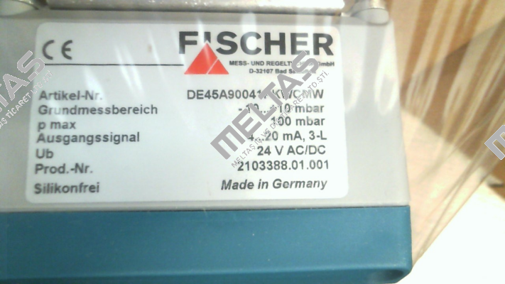 Art. Nr.: DE45A90041PKWCMW Fischer Mess Regeltechnik