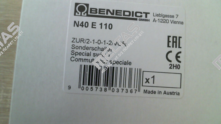 N40 E 110 Benedict