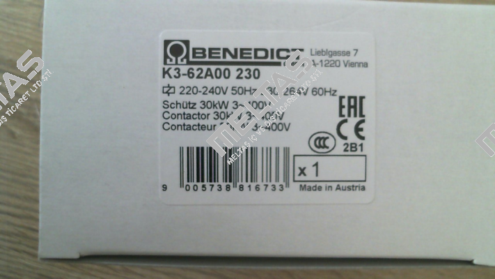 K3-62A00 230 Benedict