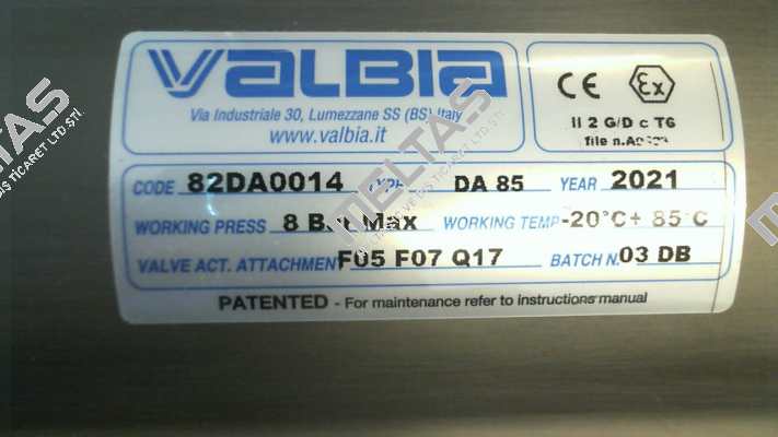 DA85 Valbia