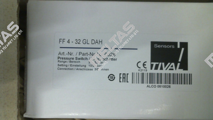 Type: FF4- 32 GL DAH (Art.Nr.1010026) Tival-Sensors