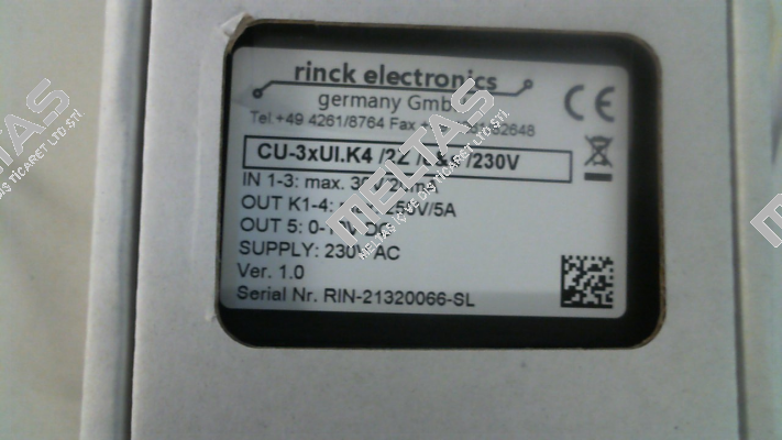 CU-3xUI.K4/2Z/e&s/230V Rinck Electronic