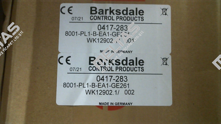 0417-283 / 8001-PL1-B-EA1-GE261 Barksdale