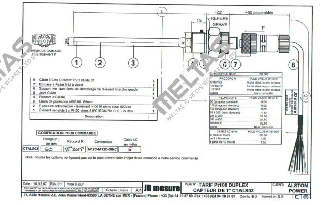 CTALS01  JD MESURE