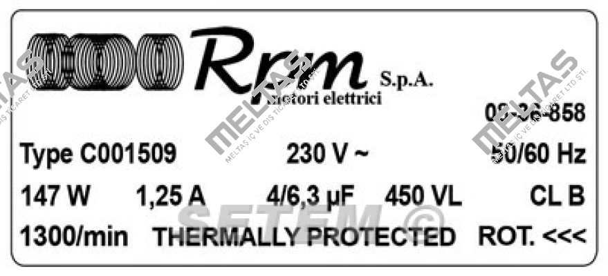 C001509 RPM - Motori elettrici