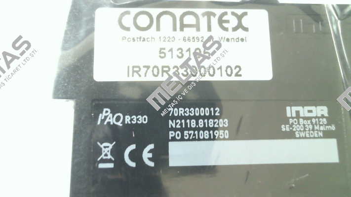 p/n: IR70R33000102 type: IPAQ-R330 Conatex