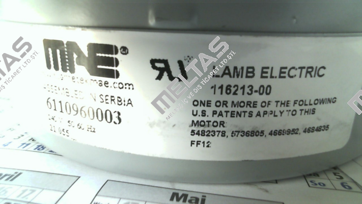 116213­-00 Lamb Electric