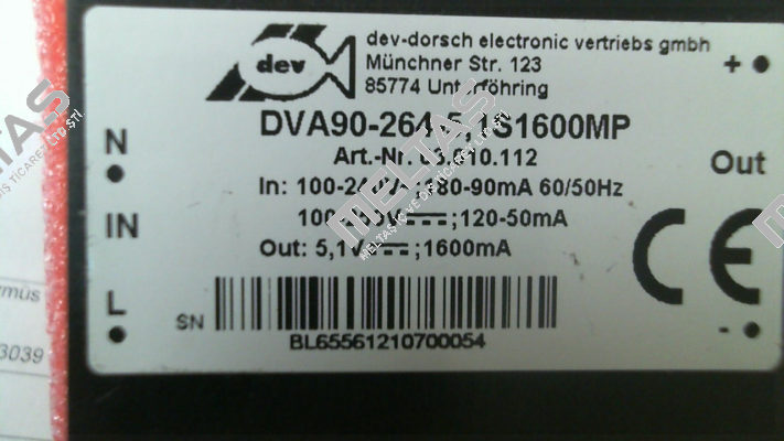 DVA90-264-5, 1S1600MP DEV-Dorsch Electronic