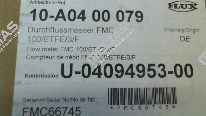 10-A04 00 079 / FMC 100/ETFE/3/F Flux (Sondermann)