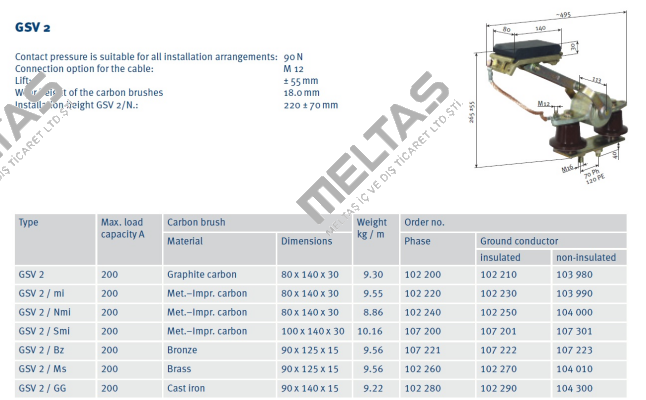 P/n: 0103990/01, Type: SA-GSV2/MI-PEU-A120L40-34 Vahle