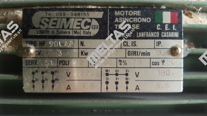 Brake pad for 90LA2 obsolete  Seimec (Rossi)