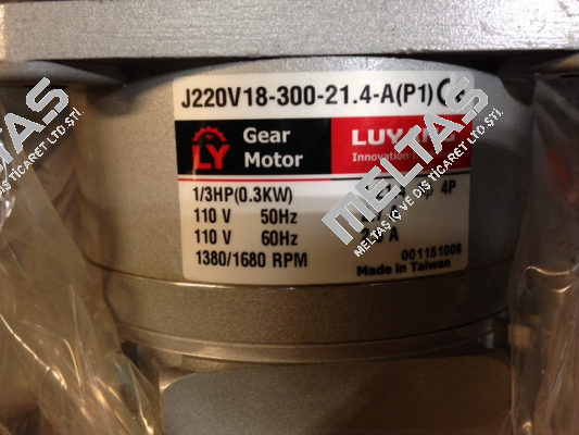 J220V18-300-21.4-A(P1)-G3  Luyang Gear Motor