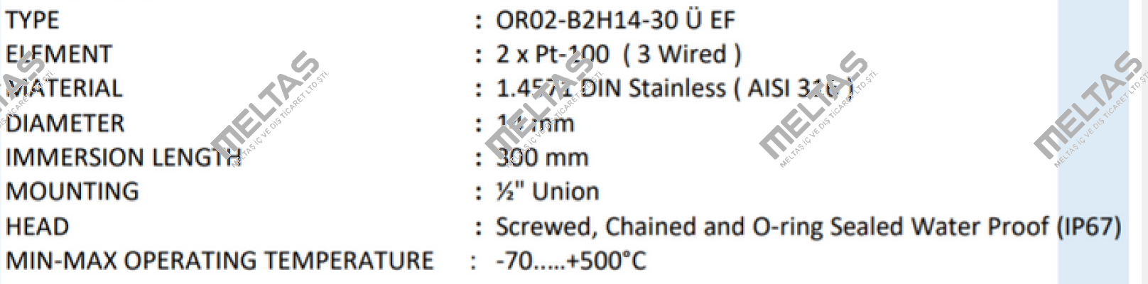 OR02-B2H14-30 Ü EF Ordel