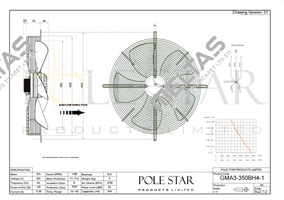 GMA3-350BH4-1 Pole Star