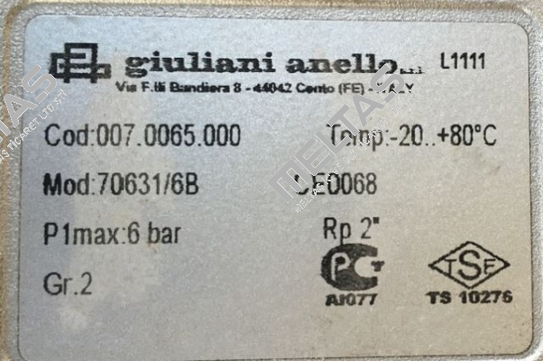 70631/6B 2"  Giuliani Anello