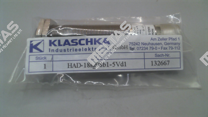 P/N: 132667, Type: HAD-18sg98b1-5Vd1 Klaschka