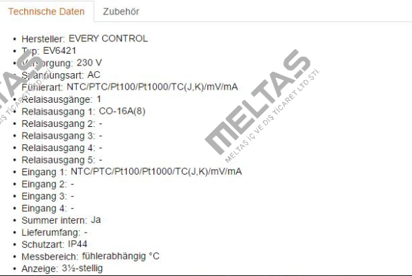 Typ EV6421 230V  EVCO - Every Control