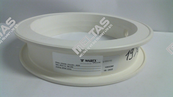 WX6000 / sealing element of EPDM white suitable for DKZ110 DN 200 Warex