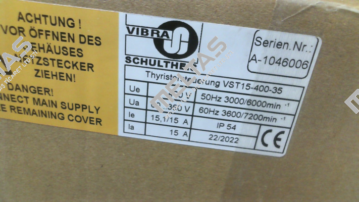 VST 15-400-35 Vibra Schultheis