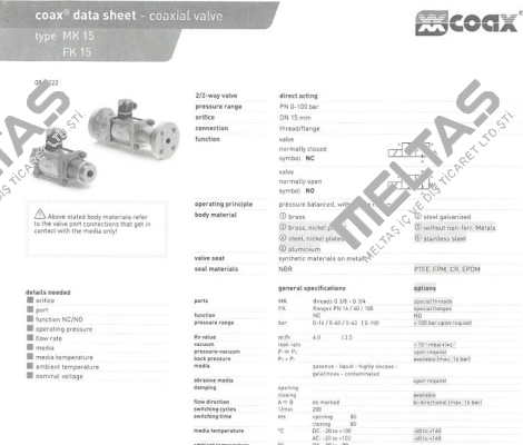 MK 15 NC Coax