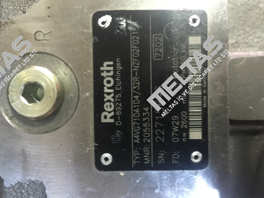 A4VG71DA1D4/32R-NZF02F021SH  Rexroth