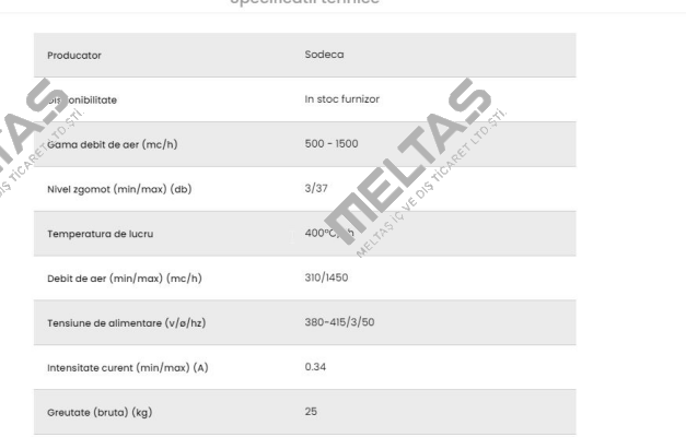 Product Code: 1045220, Model: CHT/EW-200-4-B-T-D Sodeca