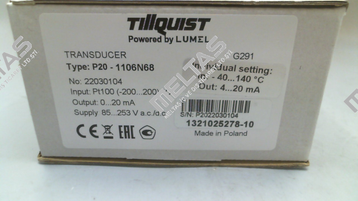 P20 transducer Tillquist