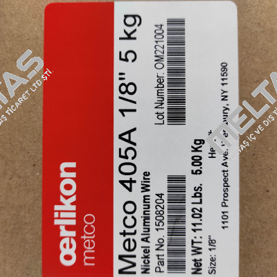 1508204 (3004 Plant) - 405A 1/8" 5 kg Oerlikon Metco