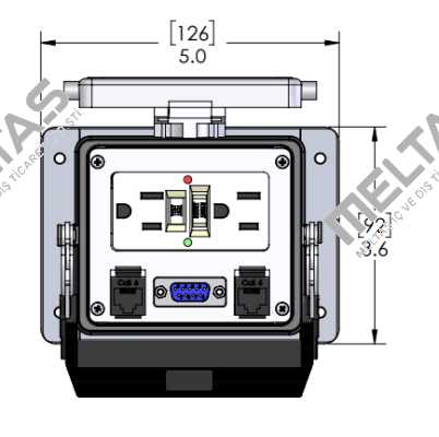 GF-DB9-2RJ45-32 MENCOM