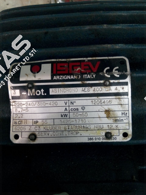 ASINCRONO AES 100 LA 4    NO:1206496  OEM  Isgev