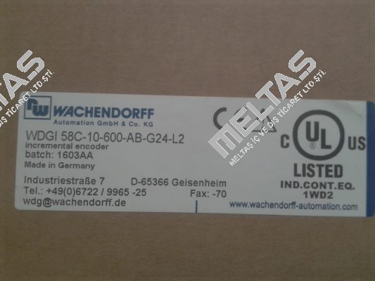 Coupling 10mmx40mm for encoder WDGI 58C-10-600-AB-G24-L2  Wachendorff