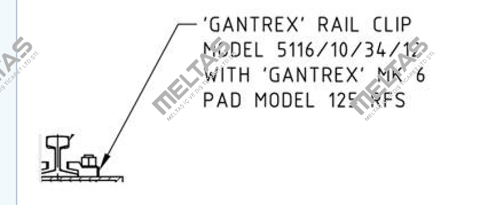 GANTREX RailLok BG10/BN fvz Gantrex