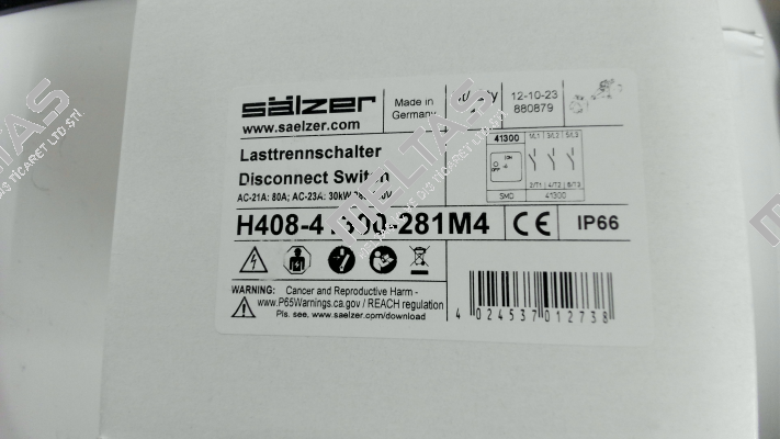 H408-41300-281M4 Salzer